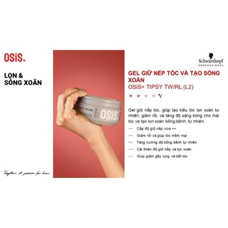 Gel Giữ Nếp Tóc và Tạo Sóng Xoăn Osis Tipsy Twirl(L2) 300ml(Hàng Nhập Đức)