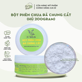BỘT PHÈN CHUA ĐÃ CHƯNG CẤT 200gram Hỗ Trợ Khử Mùi Nách Tay Chân (Che tên sản phẩm)