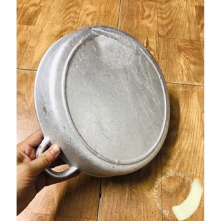 Chảo gang đúc 27cm đáy bằng