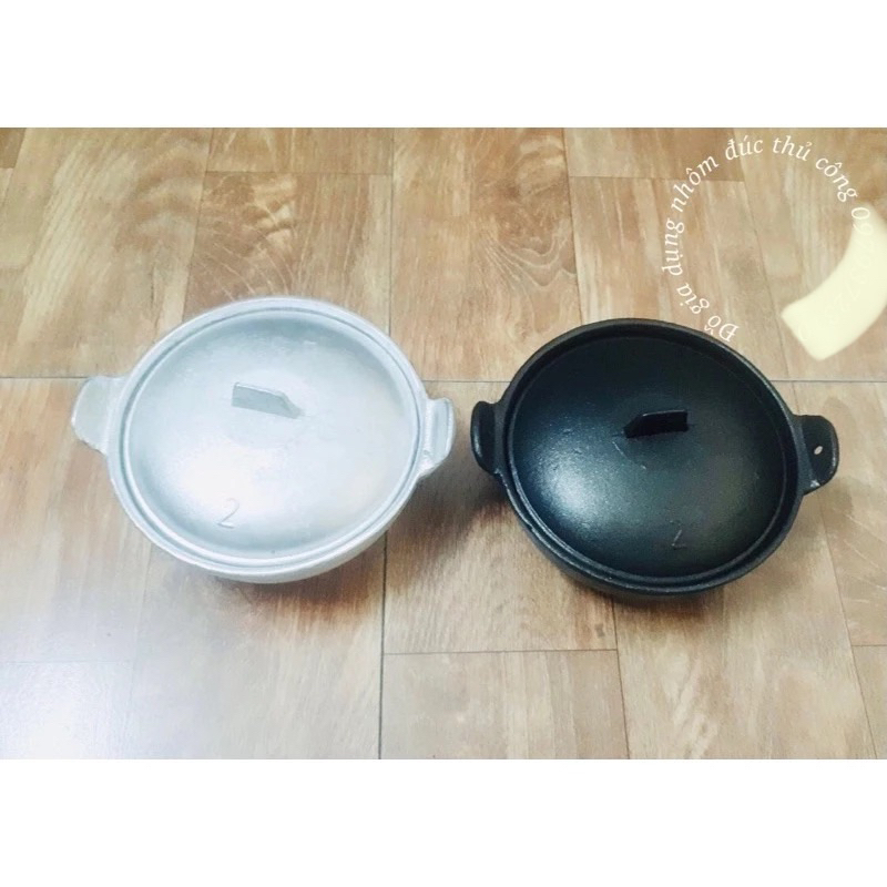 Nồi gang kho thịt cá, nấu cơm niêu size 16cm ( số 2 )
