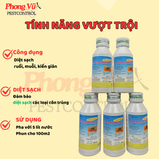 (Giá Rẻ) Thu.ốc diệt côn trùng PERMETHRIN 50EC lọ 100ml