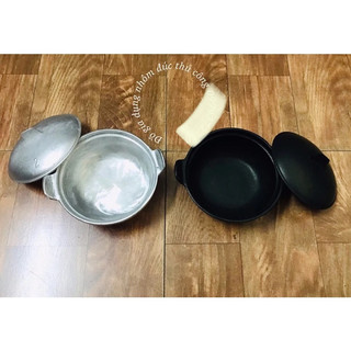 Nồi gang kho thịt cá, nấu cơm niêu size 16cm ( số 2 )