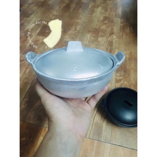 Nồi gang kho thịt cá, nấu cơm niêu size 16cm ( số 2 )