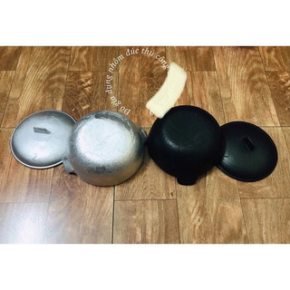 Nồi gang kho thịt cá, nấu cơm niêu size 16cm ( số 2 )