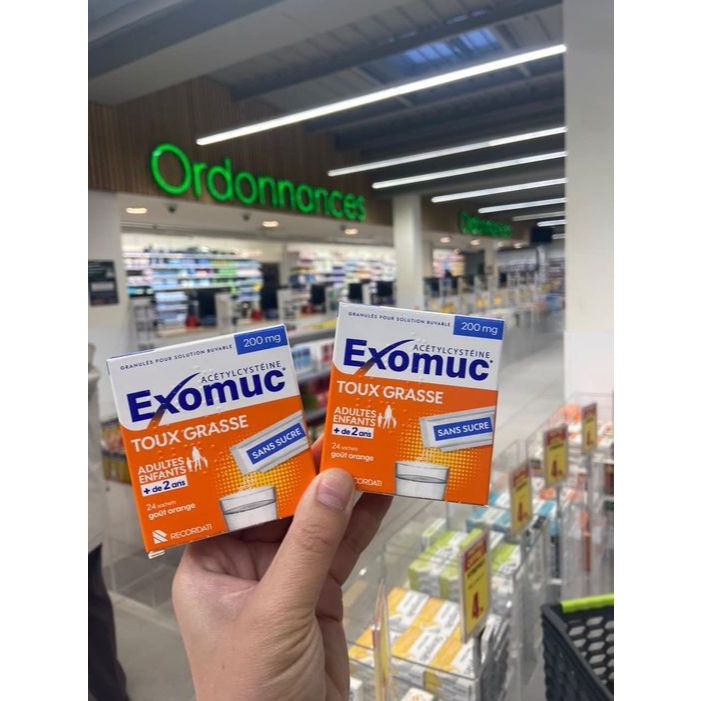 (Pháp) Exomuc tiêu nhầy 24 gói