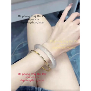 Vòng bản hẹ Mã Nao Bạch Nguyệt Quang 10A siêu trong đẹp size 48-54mm