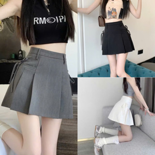 Chân Váy Xếp Ly Nữ Dáng A Có Dây Nơ Buộc 2 Bên Hông Kiểu Dáng Basic Dễ Phối Đồ M068 - TOTOSA