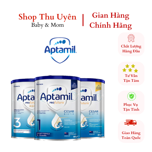 Sữa Aptamil Profutura New Zealand Lon 800g/380g Đủ Số Date Xa Có Tem Phụ