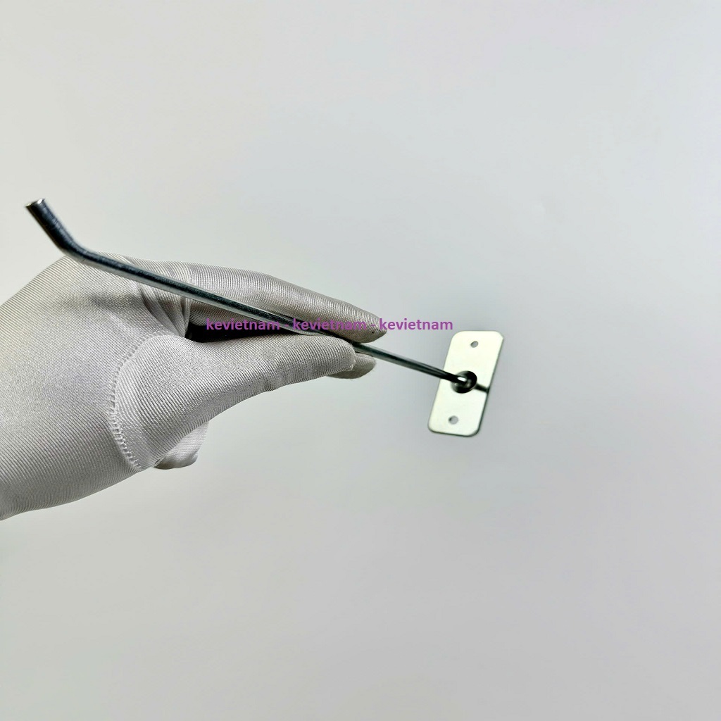 Combo 10 Móc treo phụ kiện điện thoại bắn trực tiếp lên tường, 2 chân vít sáng bóng