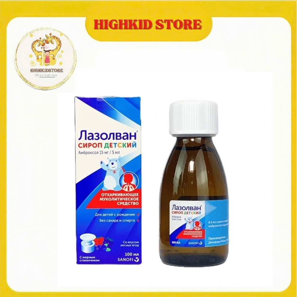 Siro long đờm Lazolvan Nga 100ml
