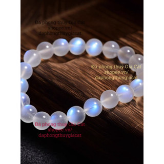  Vòng tay đá mặt trăng moonstone 8A Vip Đẹp siêu ánh siêu trong kiểm định 