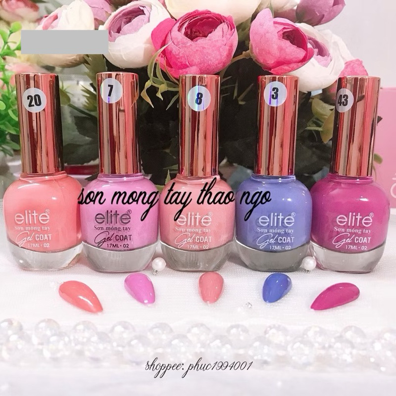 Sơn móng tay cao cấp Elite 17ml (không cần hơ máy )
