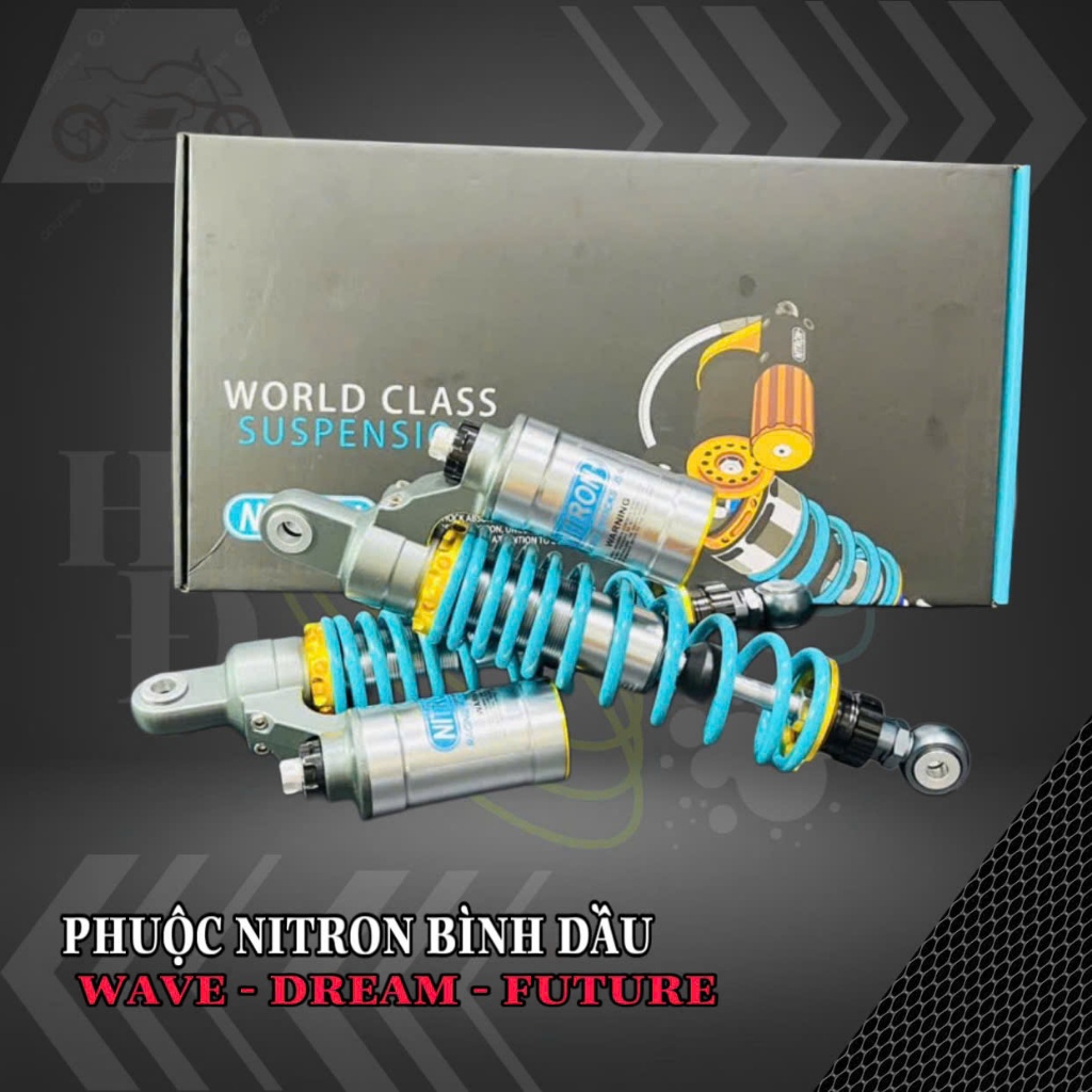 Phuộc sau Nitron bình dầu WAVE , DREAM , FUTURE