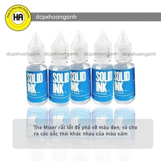 Nước Pha Mực Solid Ink 10ml – Dung Dịch Pha Loãng Mực Phun Xăm, Giúp Màu Lên Chuẩn Và Mịn Đẹp