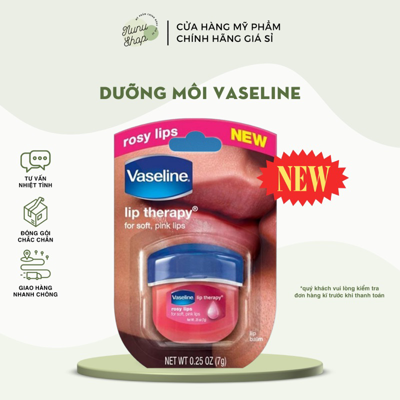 Son Dưỡng Môi Vaseline 7g (hồng)