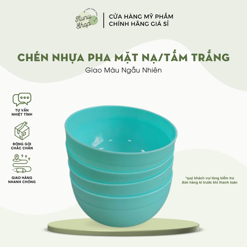 Chén Nhựa Trộn Mask