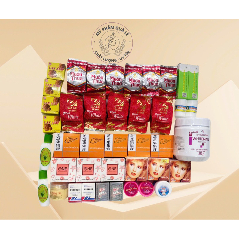 Combo kem siêu trắng da toàn thân dành cho da đen,lì 2