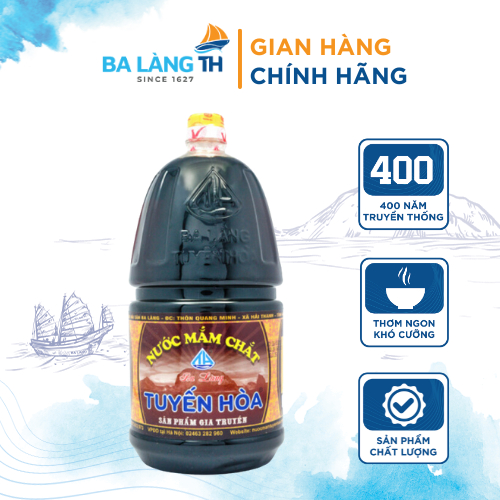 Nước Mắm Chắt Cá Cơm Ba Làng TH 400 Năm Truyền Thống 2000ml