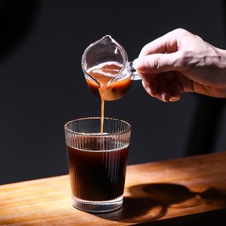 Ly thủy tinh sọc dáng loe 260ml - 400ml (Thủy tinh chịu nhiệt Borosilicat) - CS02