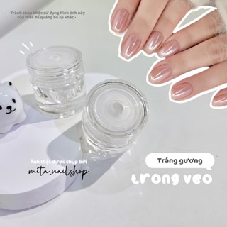 TRÁNG GƯƠNG TRONG SUỐT ÁNH TRẮNG cao cấp hũ to 1gam bột