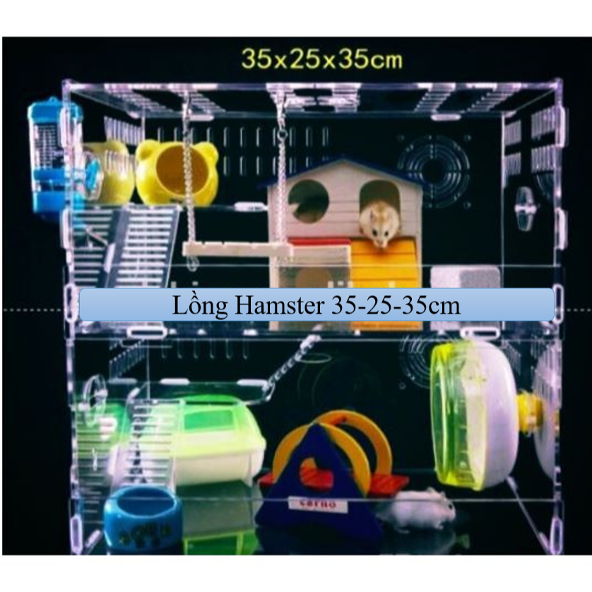 Lồng hamster hai tầng (chỉ bao gồm lồng)