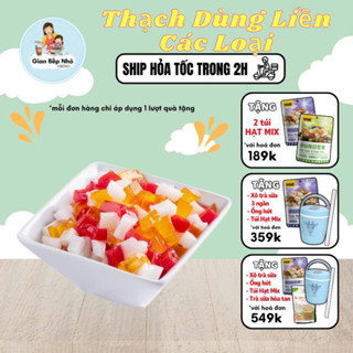 Thạch rau câu trái cây cao cấp các loại dùng liền - nguyên liệu trà sữa