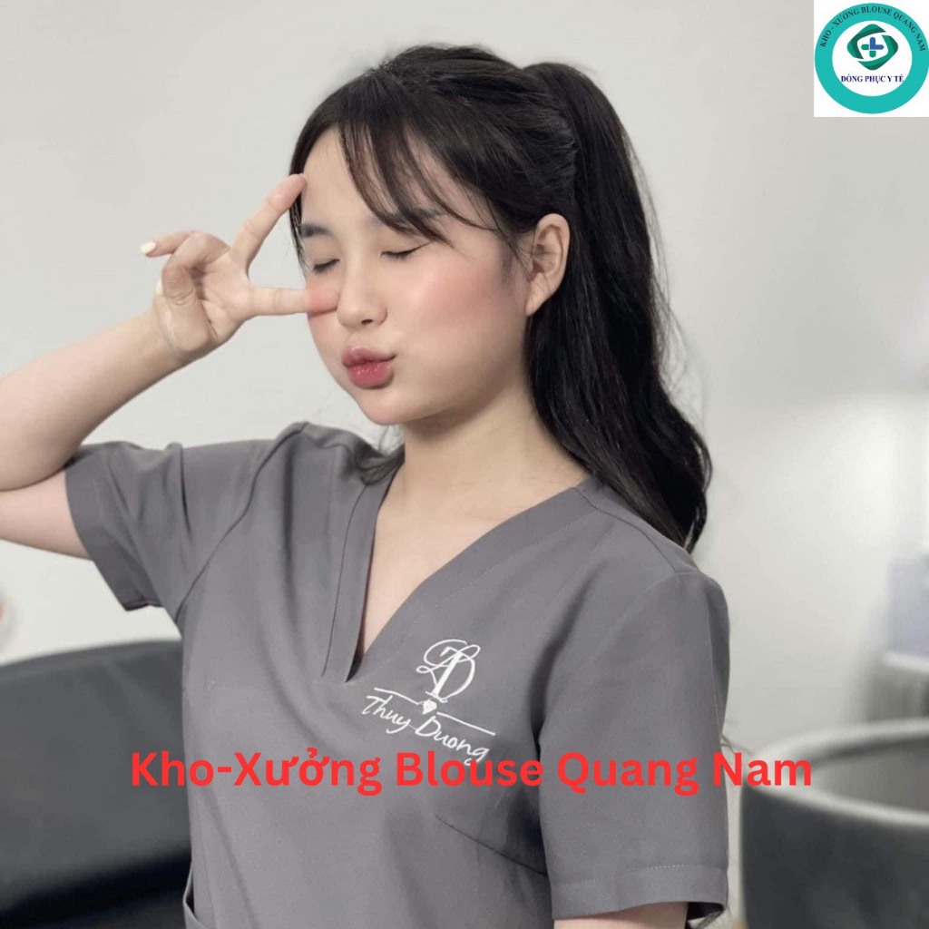  Đồng phục Spa Cao Cấp Cotton lạnh Hàn Đồng phục Spa Nam Nữ  Dược sĩ Điều dưỡng 