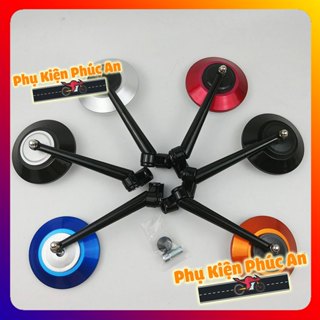 Gương xe máy, kính chiếu hậu tròn gắn wave sirius dream exciter winner AB vario vision lead taurus jupiter nouvo sh mode