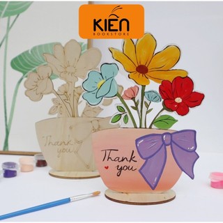 Combo 3 Set Đồ Chơi Hoa Gỗ 3D Bộ Tô Màu Bằng Gỗ  Cho Bé Tô Màu Làm Quà Tặng Ngày Kỷ Niệm, Sinh Nhật, Để Bàn Trang Trí