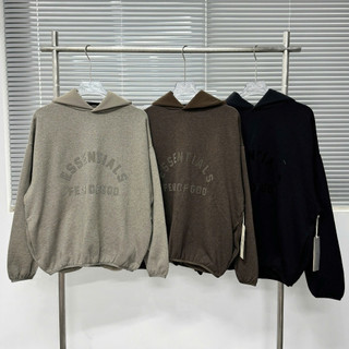   BEST QUALITY  Áo hoodie Fear Of God FOG Essentials 24FW Heather Nylon Fleece cao cấp 