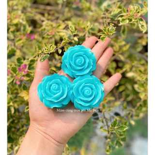 Khuôn Silicone Hoa Hồng Bó Hoa Mâm Cúng Ấn Xôi Rau Cau 5cm