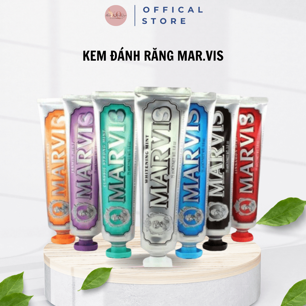 Kem Đánh Răng Ý Mar.vis Giúp Hỗ Trợ Trắng Răng, Loại Bỏ Mảng Bám,Sach Răng Thơm Miệng