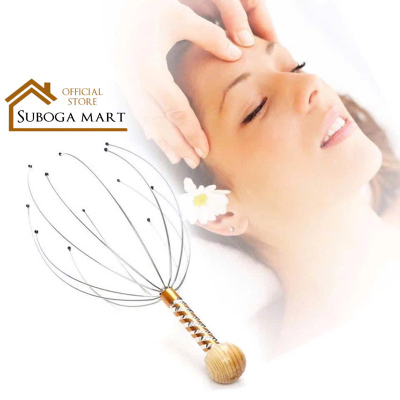 CÂY MASSAGE ĐẦU 12 NHÁNH, CÂY MASSAGE ĐẦU BẠCH TUỘC, DỤNG CỤ MASSAGE DA ĐẦU THƯ GIÃN