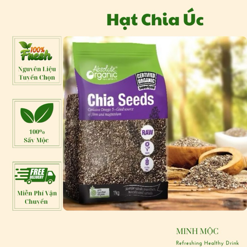 Hạt Chia Úc Absolute Organic Chia Seeds
