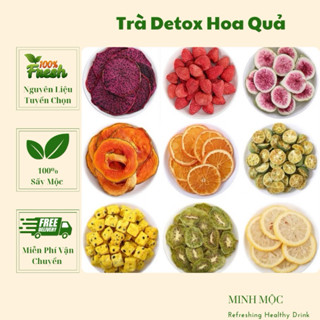Trà detox hoa quả sấy thượng hạng, tự mix theo ý thích