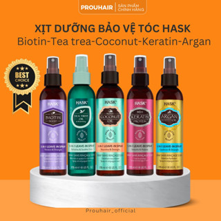 [Hask] XỊT DƯỠNG Tóc Hask 5 in 1 Leave in Spray Dưỡng Tóc Mềm Mượt, Bảo Vệ Tóc Hư Tổn, Tăng Độ Bóng Mượt Tóc 175ml