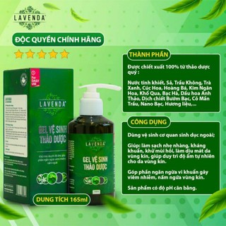 Gel vệ sinh thảo dược  Lavenda