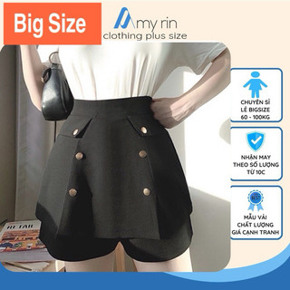  THỦ ĐỨC - H ÀNG SẴN chân váy bigsize nữ vải tuyết mưa QUẦN GIẢ VÁY CẠP CAO BIGSIZE 60-100kg 