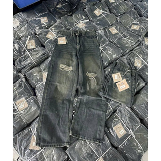 [ Rẻ vô địch ] Quần jean ỐNG Rộng rách gối