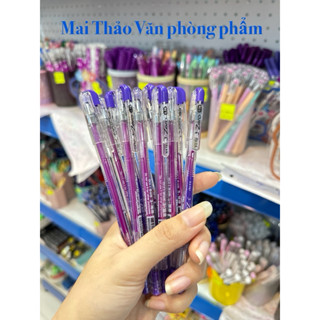 Hộp 12 Cây Bút Gel 0.38mm 3-Zero D.A P&T Hàn Quốc (Mực Xanh/Tím/Đỏ/Đen) - Học Sinh