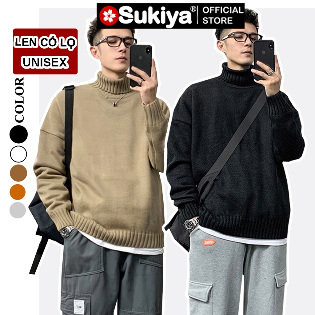Áo Len Nam Cổ Lọ SUKIYA Chất Len Dày Dặn kiểu dáng Hàn Quốc AL52