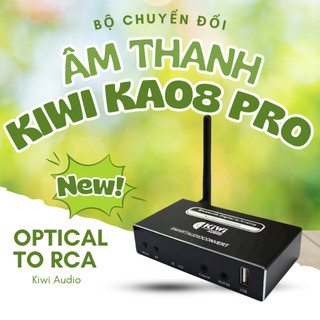  Bộ chuyển đổi âm thanh Kiwi KA08 Pro Có cổng Optical Out Phát BT cho thiết bi khác - Chính hãng 