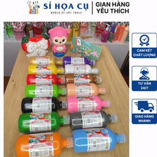 Màu tô tượng Guoache 500ml Màu đặc bám tượng nhanh khô Hoạ Cụ LaCo
