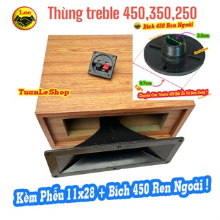 VỎ THÙNG LOA TREBLE 450, 350, VÀ TREBLE 250 – LẮP VỪA CÁC LOẠI CỦ LOA TREBLE KÈN TỪ 12CM ĐỔ LẠI - GIÁ 1 VỎ + TÙY CHỌN