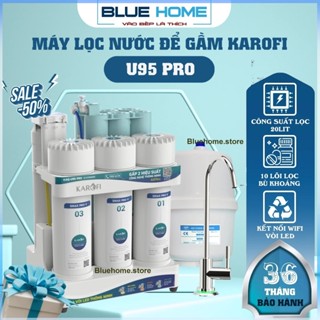 Máy Lọc Nước Để Gầm Karofi U95 PRO, 10 Lõi Lọc - Kết Nối WIFI Vòi LED Thông Minh, Hàng Chính Hãng