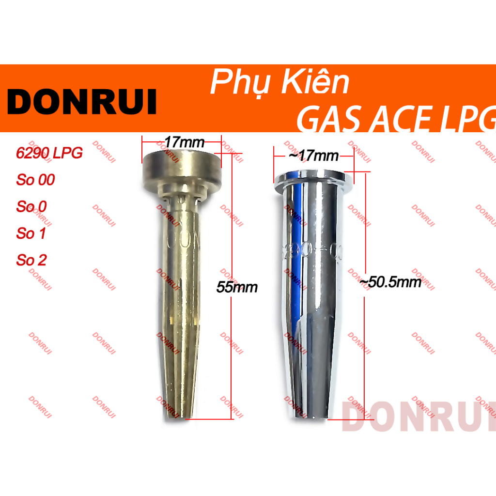 Béc cắt LPG 6290 NX Dụng cụ hàn cắt gió đá 62-3F 42-4F 142F 198-2F TH-98 73-2F 49-2F