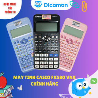Máy tính Casio 580, máy tính Casio Fx 580vnx chính hãng Dicamon Shop dành cho học sinh cấp 2 cấp 3, bảo hành 7 năm
