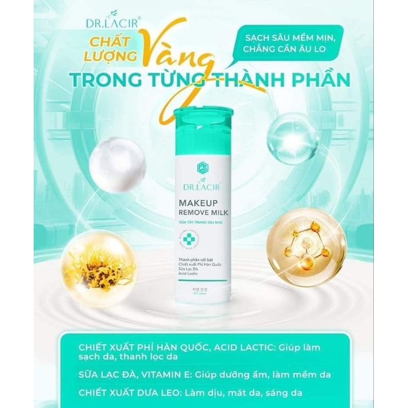 Tẩy trang sữa drlacir