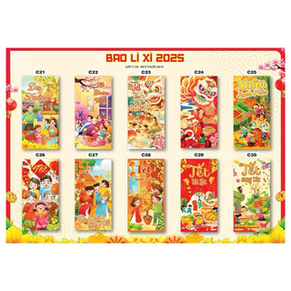 COMBO 500 BAO LÌ XÌ TẾT 2025