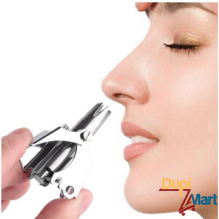 Dụng cụ cắt tỉa lông mũi  bằng thép không gỉ lưỡi sắc bén hộp cao cấp, máy cắt lông mũi an toàn tiện lợi kèm cọ vệ sinh